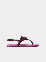 Kurt Geiger London Kensington Flat Slingback - Fuchsia Combination