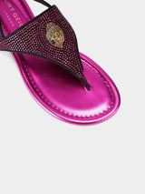 Kurt Geiger London Kensington Flat Slingback - Fuchsia Combination