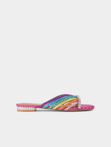 Kurt Geiger London Crystal Strap Flat Mule - Multi / Other