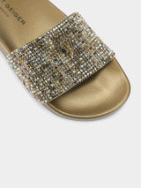 Kurt Geiger London Meena Eagle Slide - Bronze