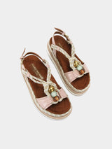 Kurt Geiger London Orson Rope Sandal - Pale Pink