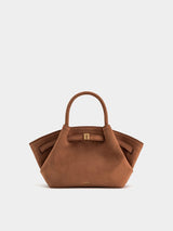 JW Pei Hana Mini Faux Suede Tote Bag - Brown