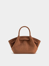 JW Pei Hana Mini Faux Suede Tote Bag - Brown