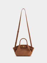JW Pei Hana Mini Faux Suede Tote Bag - Brown