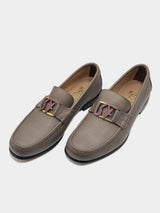 Salvatore Ferragamo Prerov Caraway Se Calf Nude Skin - Grey (Defected)