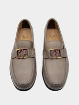 Salvatore Ferragamo Prerov Caraway Se Calf Nude Skin - Grey (Defected)