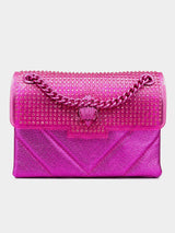 Kurt Geiger London Kensington Studded Shoulder Bag - Fuchsia (Defected)