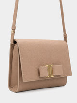 Salvatore Ferragamo Vara Bag – Beige
