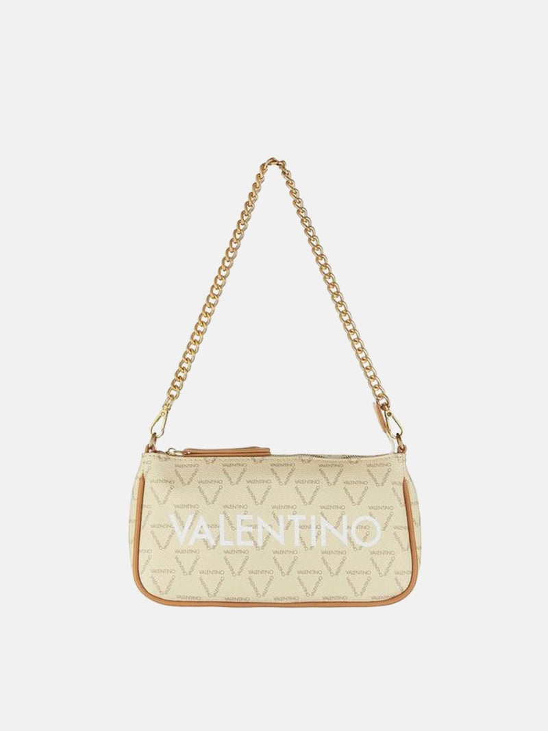 Valentino VMV Liuto Logo Shoulder Bag - Ecru / Multi