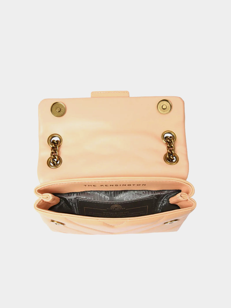 Kurt Geiger London Mini Leather Kensington Bag - Peach