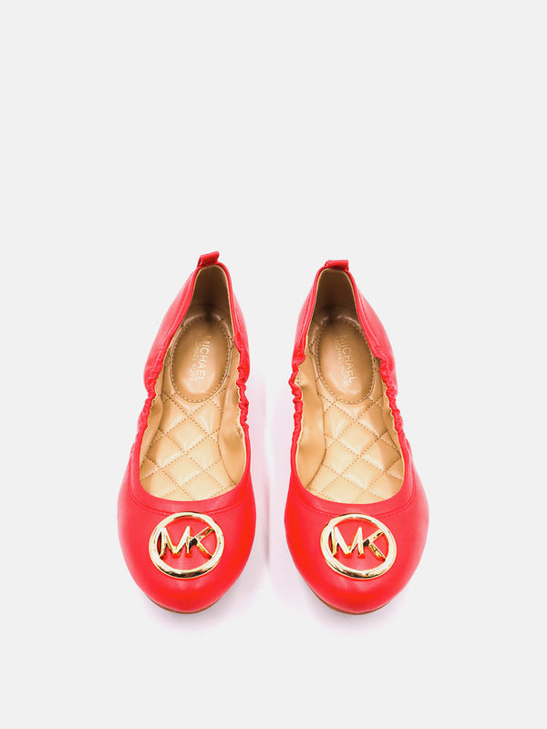 Michael Kors Round Toe Ballet Flat - Bright Red