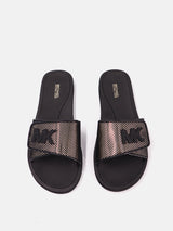 Michael Kors Palmer Slides - Pale Gold