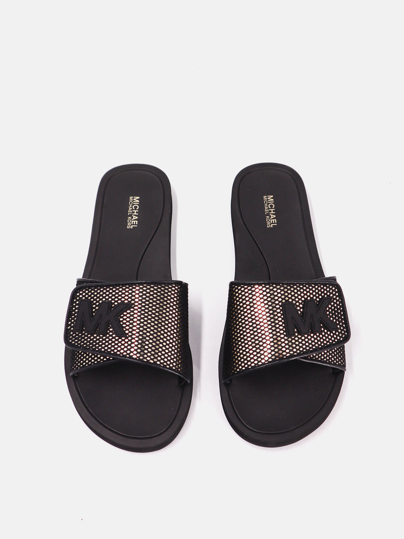 Michael Kors Palmer Slides - Pale Gold