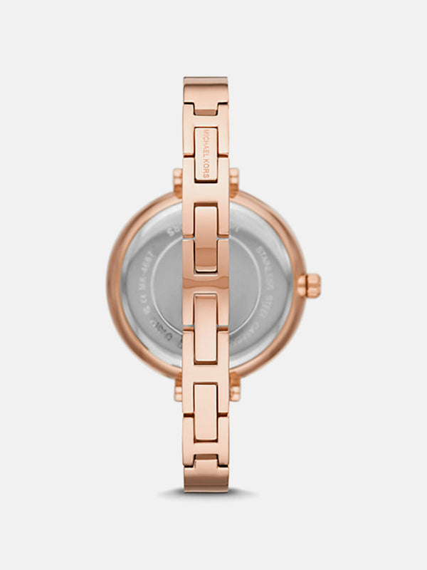 Michael Kors Naia Rose Gold-Tone Logo Watch - Rose Gold