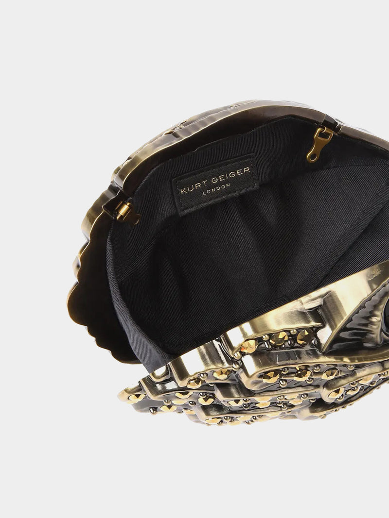 Kurt Geiger London Eagle Clutch Bag - Bronze