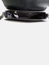 Michael Kors Holly Medium Embellished Pebbled Leather Crossbody Bag - Black