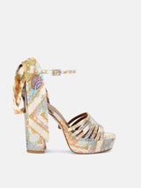 Kurt Geiger London Pierra Platform Heel - Cream Combiation