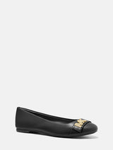 Michael Kors Jilly Faux Leather Ballet Flat - Black