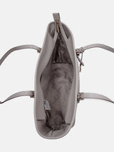 Michael Kors Jet Set Saffiano Zip Top Tote Bag - Pearl Grey