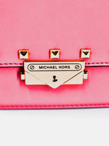 Michael Kors Cece Medium Studded Faux Leather Clutch - Pink