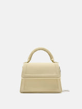 Zara Fabric Mini City Bag - Ecru