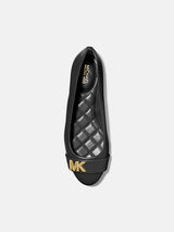 Michael Kors Jilly Faux Leather Ballet Flat - Black