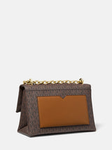 Michael Kors Cece Medium Flap Pkt Shoulder Bag - Signature Brown
