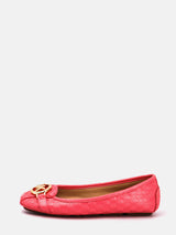 Michael Kors Fulton Faux Saffiano Leather Moccasin - Pink