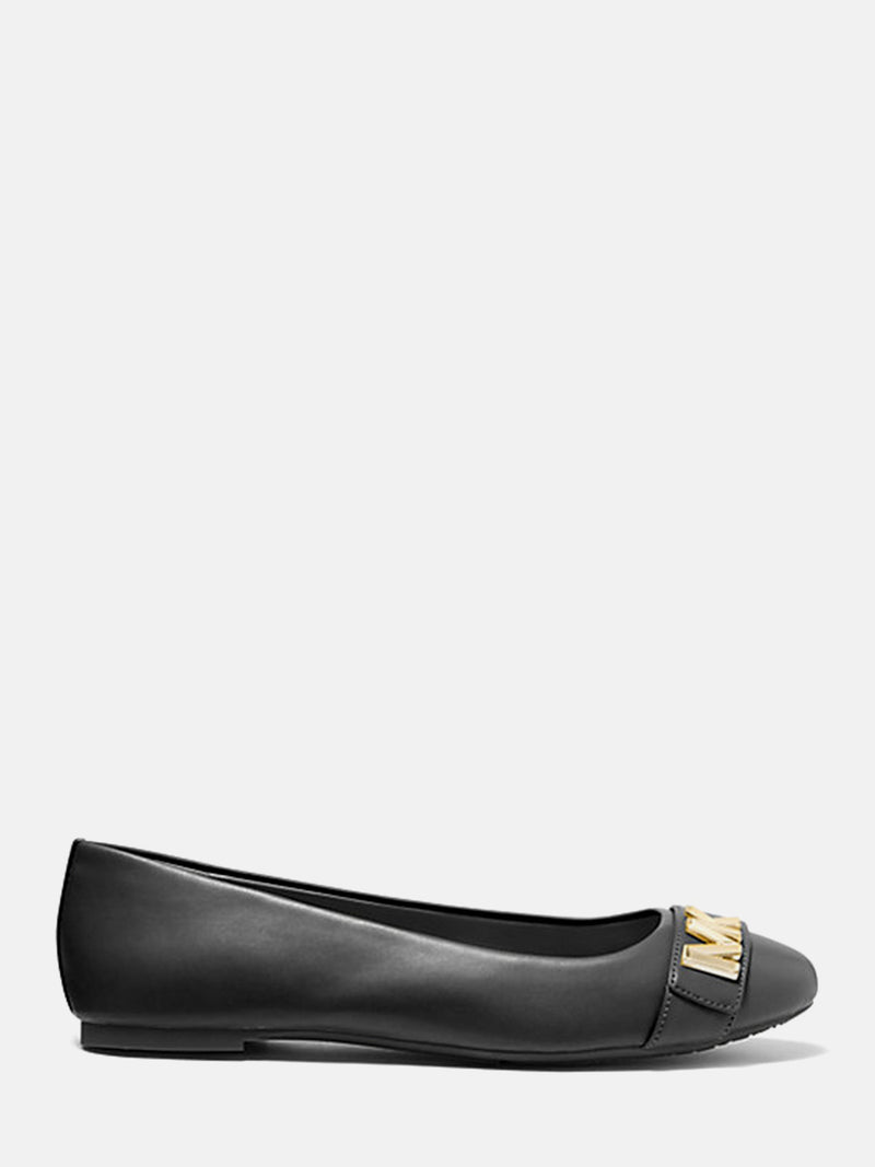 Michael Kors Jilly Faux Leather Ballet Flat - Black