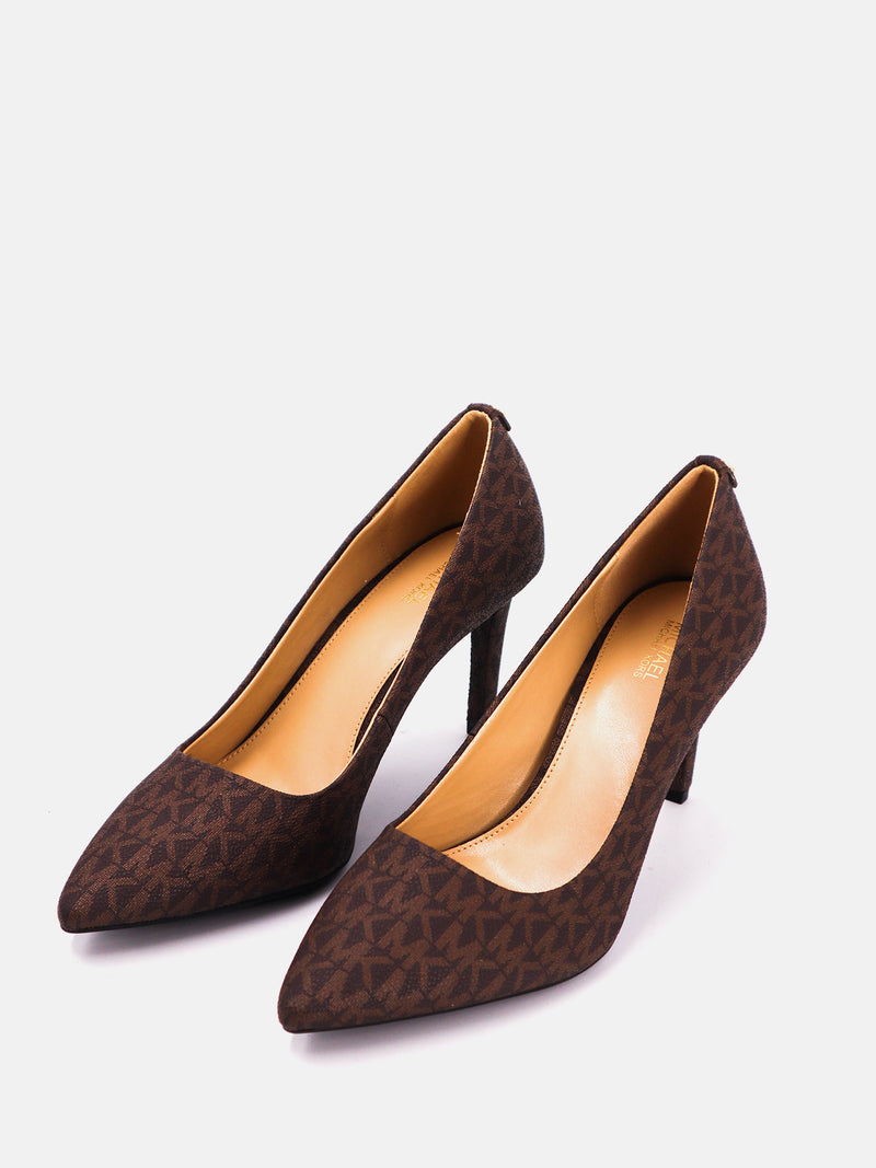 Michael Kors Dorophy Flex Pumps MK Sig SM Heels - Brown