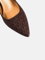 Michael Kors Dorophy Flex Pumps MK Sig SM Heels - Brown