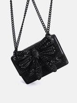 Kurt Geiger London Crystal Shoreditch Bow Bag - Black