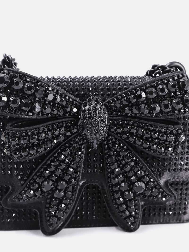 Kurt Geiger London Crystal Shoreditch Bow Bag - Black