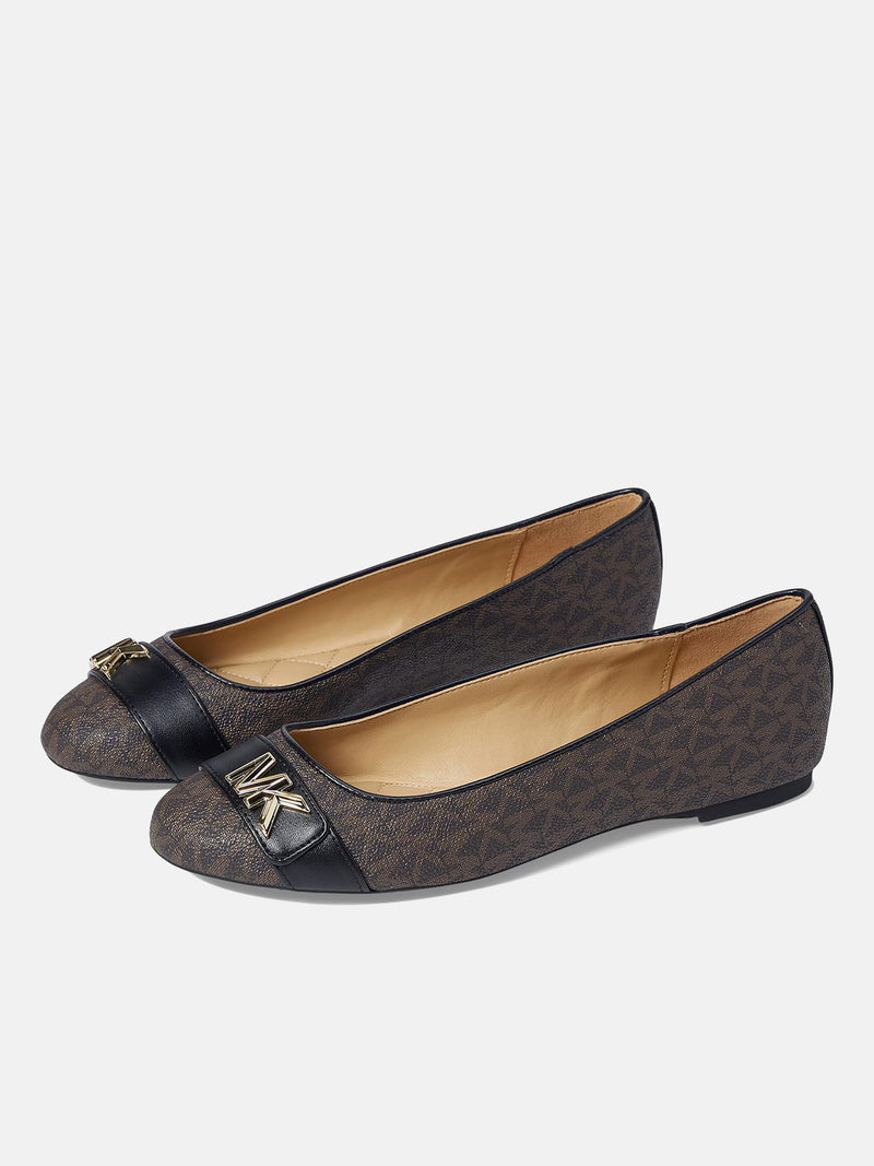 Michael Kors Jilly Faux Leather Ballet Flat - Brown