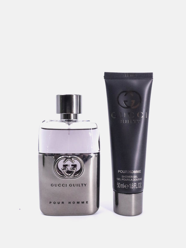 Gucci Guilty Perfume & Shower Gel Duo Set - Silver