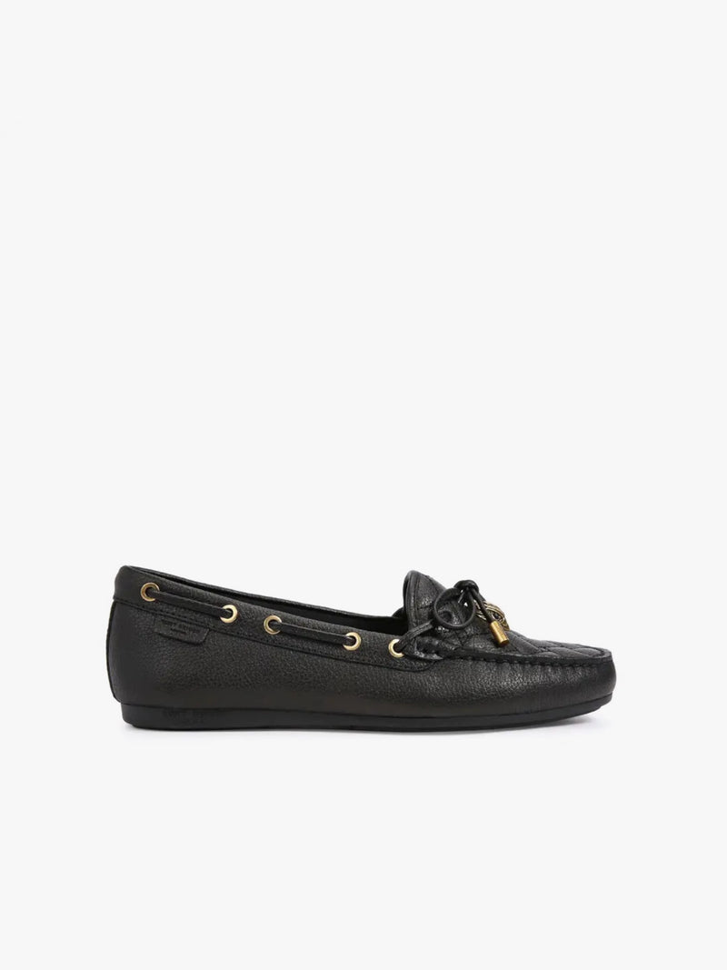 Kurt Geiger London Eagle Moccasin Flat - Black