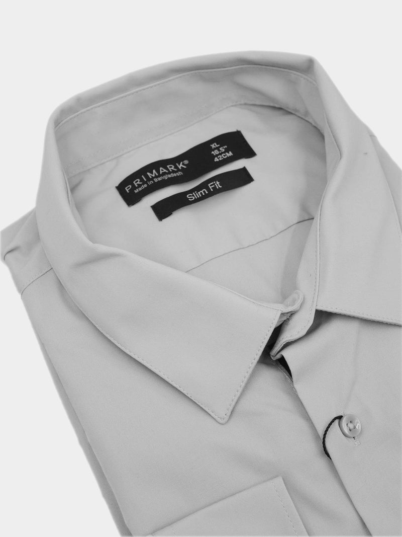 primark mens dress shirts Men's Black Slim-Fit Formal Shirt
