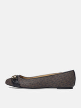Michael Kors Jilly Faux Leather Ballet Flat - Brown