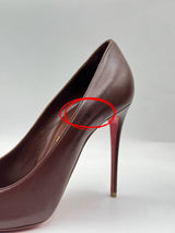 Christian Louboutin Kate 100mm Heel Pumps - Nude 8 (Defected)
