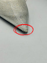 Zara Rhinestone Heeled Shoes - Silver (Defected)