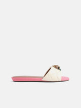 Kurt Geiger London Kensington Flat Sandal - Bone Combination (Defected)