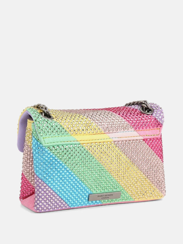 Kurt Geiger London Crystal-Embellished Mini Kensington Bag - Multi/Other