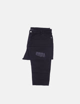 Wednesday's Girl Curve High Waist Mom Jeans With Distressed Knees In Black Wash Denim