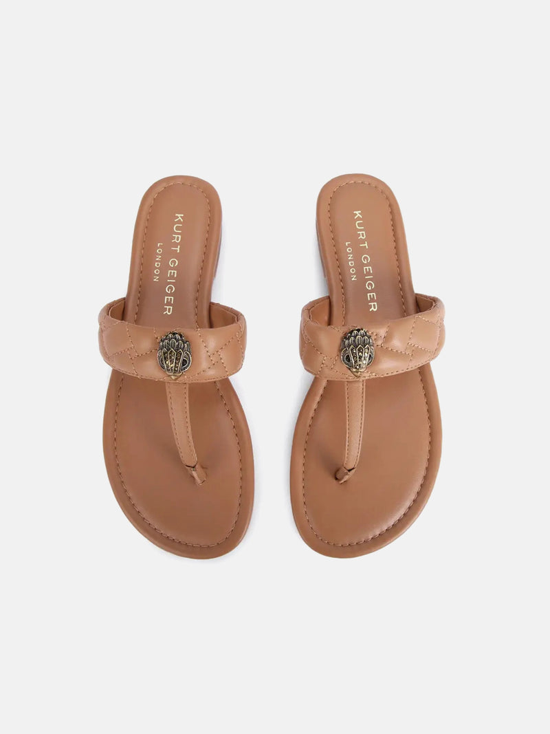 Kurt Geiger London Kensington T-Bar Sandal - Camel