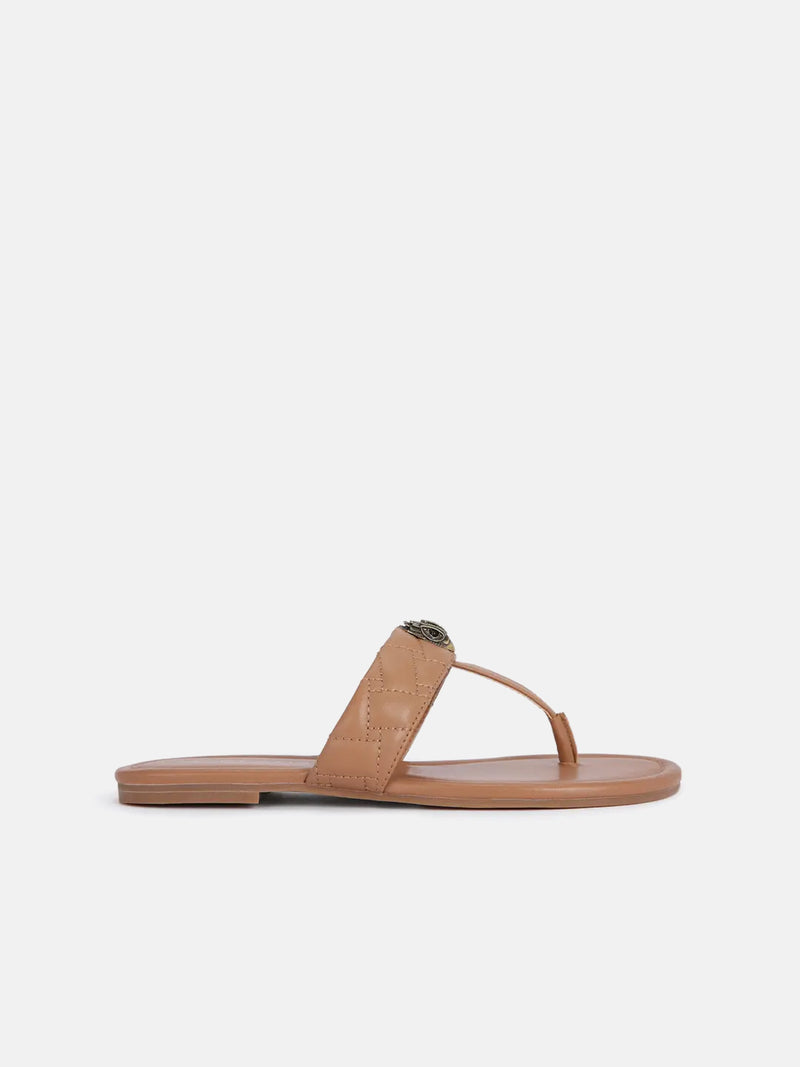 Kurt Geiger London Kensington T-Bar Sandal - Camel