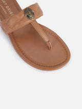 Kurt Geiger London Kensington T-Bar Sandal - Camel