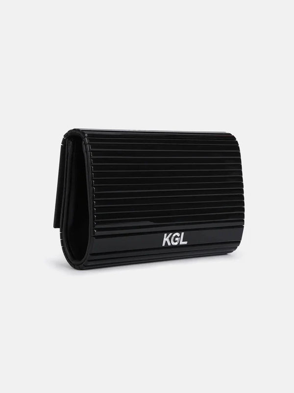 Kurt Geiger London Party Eagle Clutch Drench - Black (Defected)