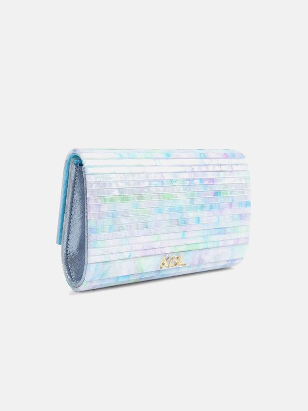 Kurt Geiger London Party Eagle Clutch - Pale Blue