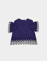 Primark Blue Embroidered Top