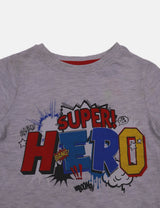 Primark Boy T-Shirt Super Hero Gray